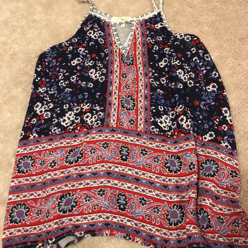 NWT Rewind Patterned Tank!